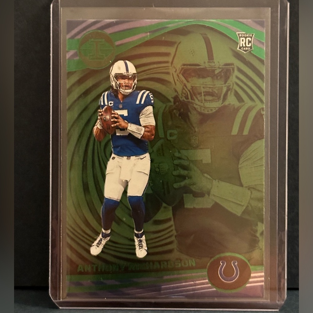 2023 Anthony Richardson Illusions Green Parallel Rookie Card